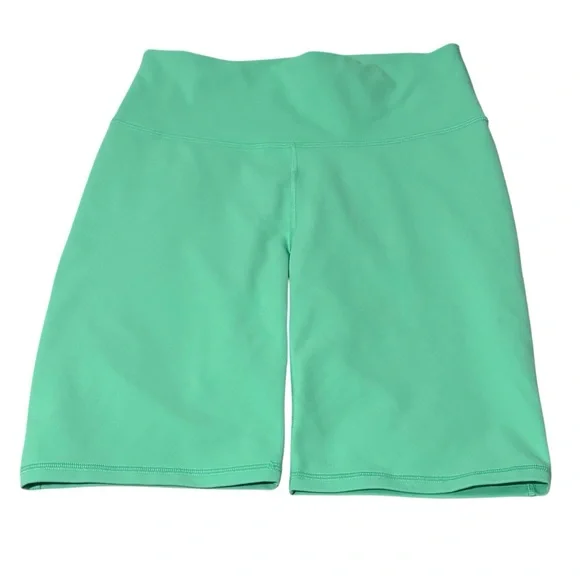 Fabletics Define PowerHold High Waisted Shorts S Green 9'' Inseam Inner Pocket - Picture 1 of 7